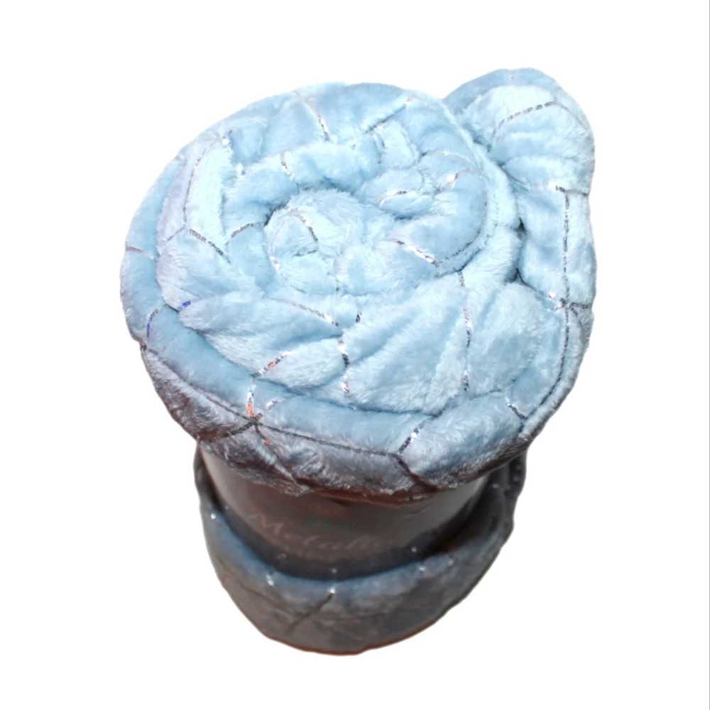 Comfort Bay Metallic Throw Blanket - Blue - Picture 5 of 11